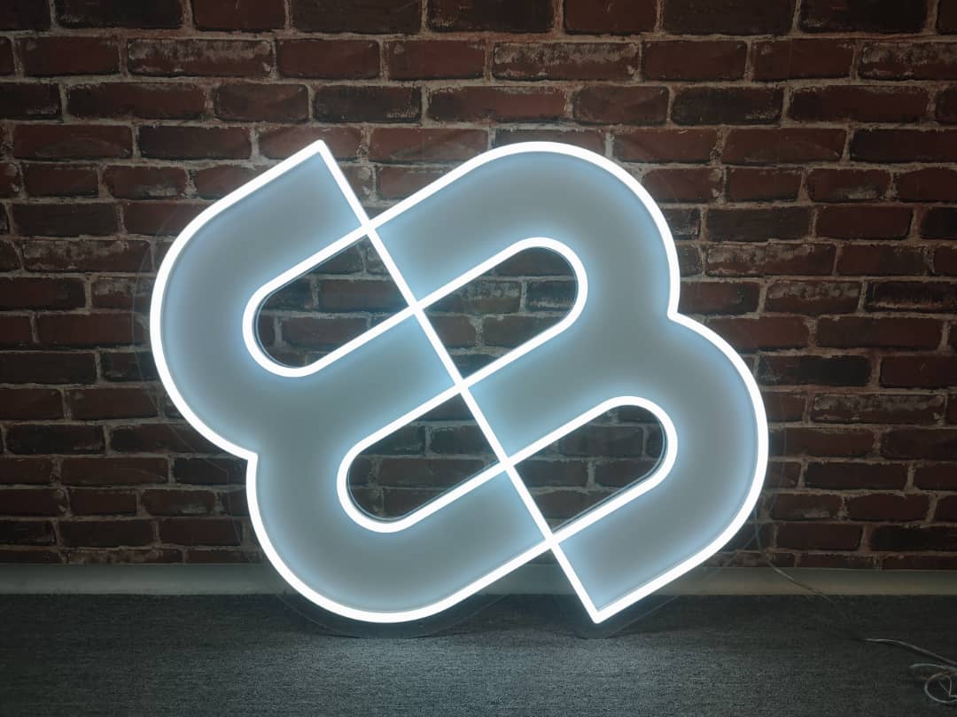 LED-neonskylt av logotyp