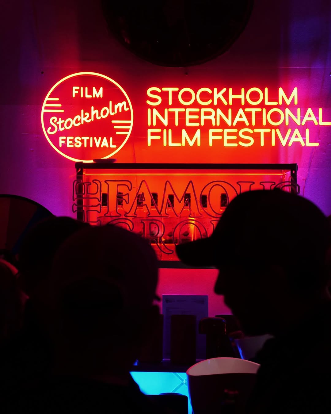 Stockholm Film Festival som neonskylt